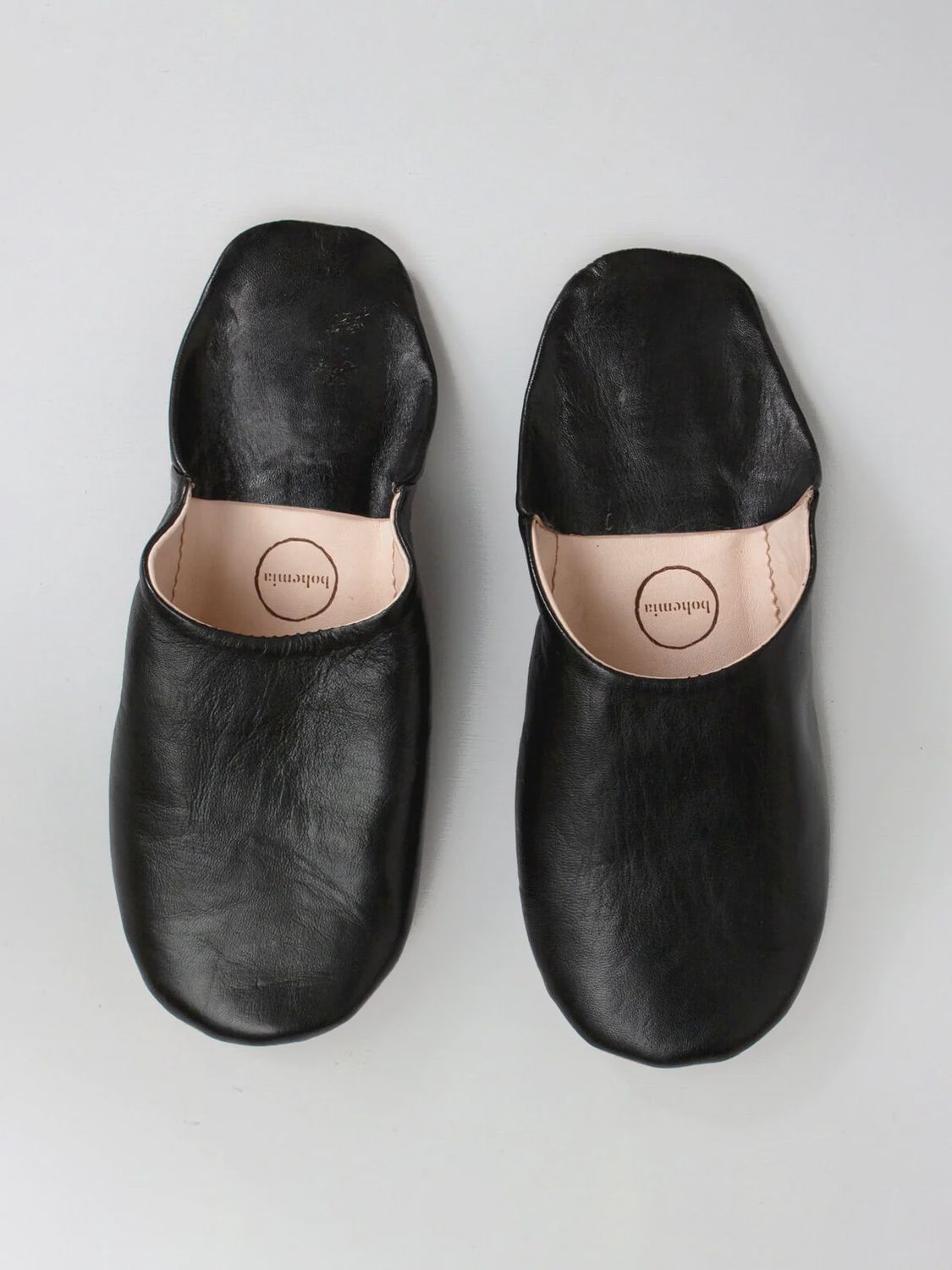 Moroccan Mens Slippers, Colour: Black, Size: S