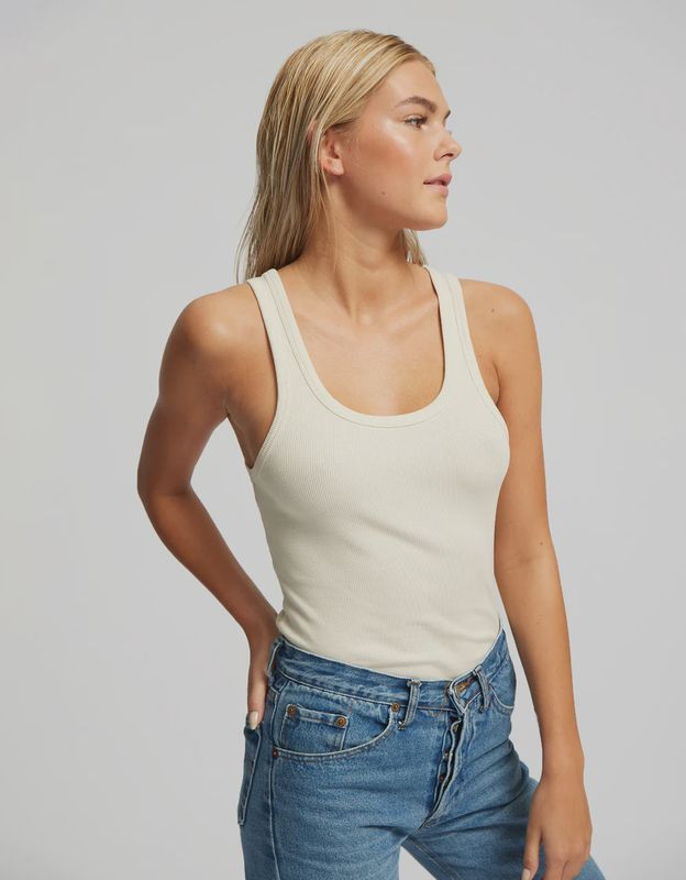 Women Organic Rib Tank Top