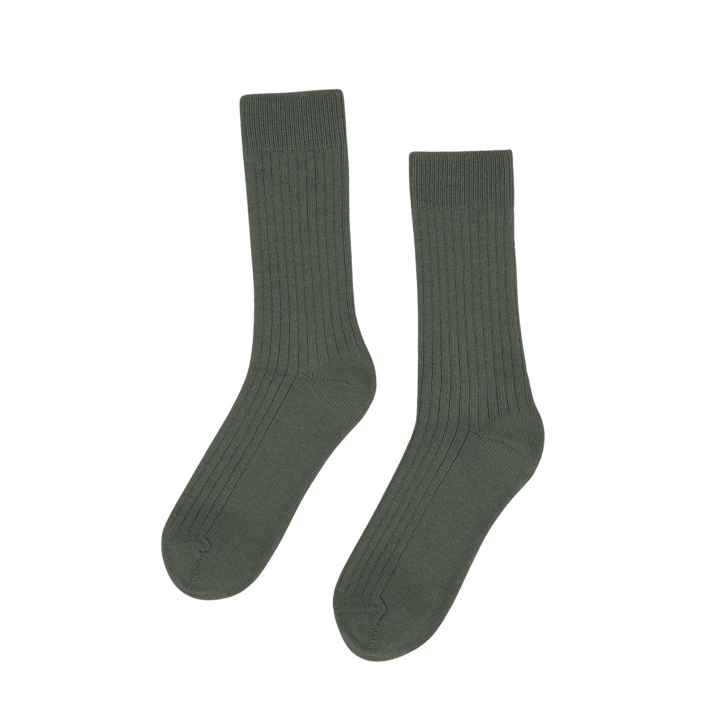 Merino Wool Blend Socks, Colour: Dusty Olive, Size: 36-40