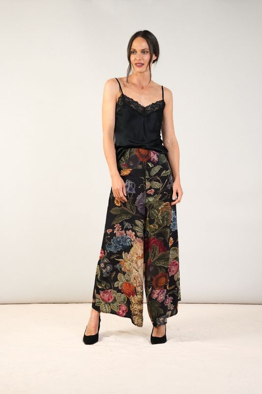 Primula Black Crepe Palazzo Pants