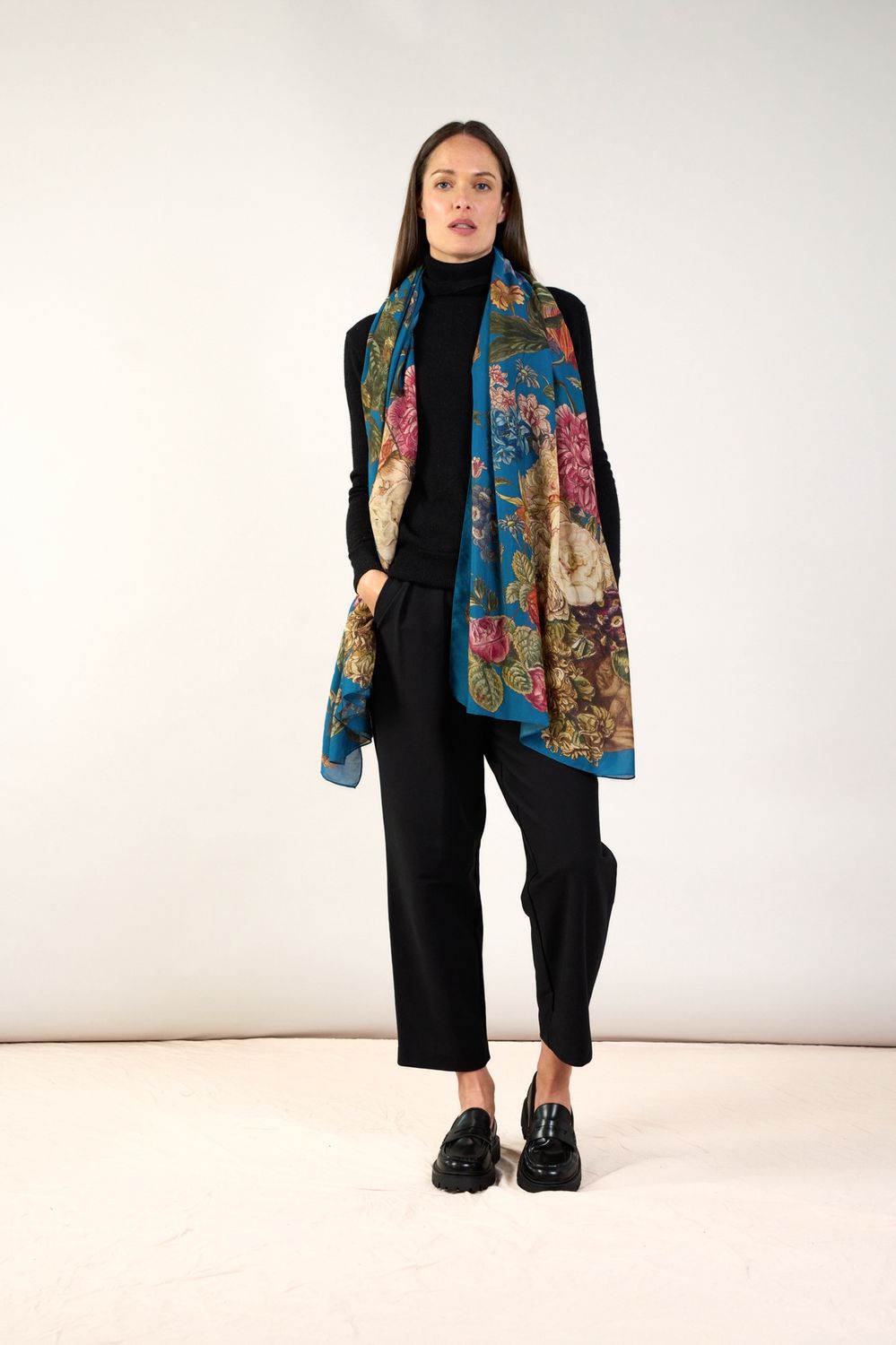 Primula Teal Scarf