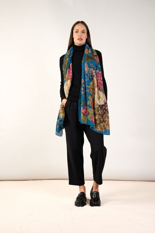 Primula Teal Scarf
