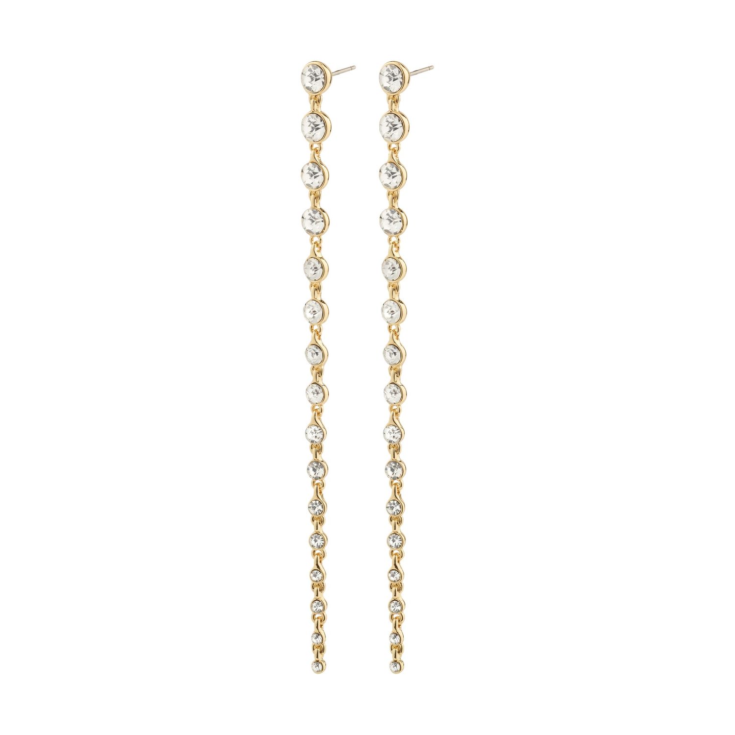 REAGAN crystal earrings gold-plated