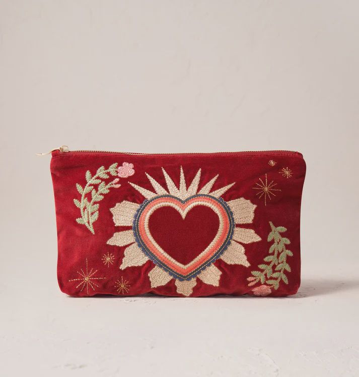 Sacred Heart Rouge Velvet Everyday Pouch 20x30cm