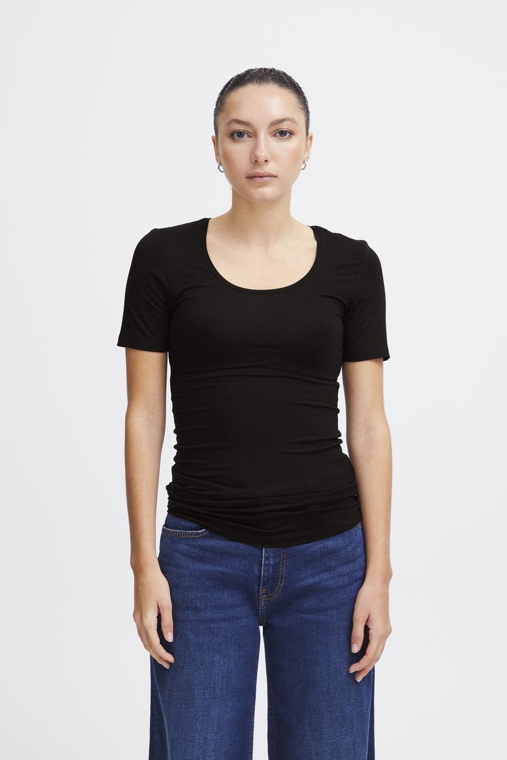 IHZOLA PLAIN SS, Colour: Black, Size: XS
