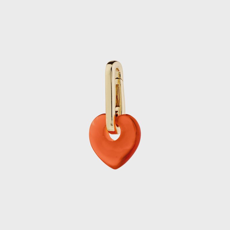 CHARM agat heart pendant