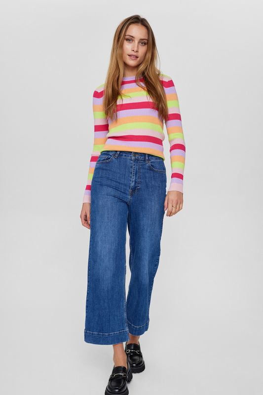 NUPARIS JEANS CROPPED MED BLUE