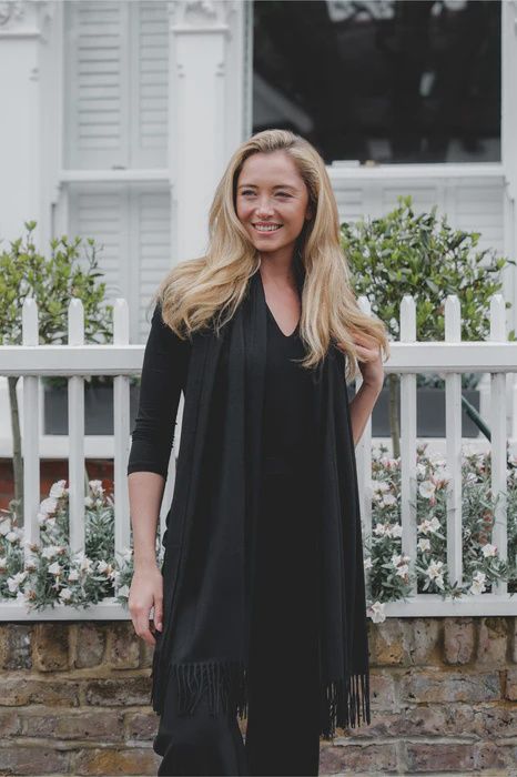 Celine Scarf Raven-Black