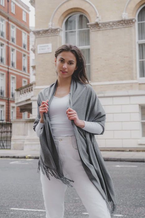 PAS12 Celine Scarf Granite