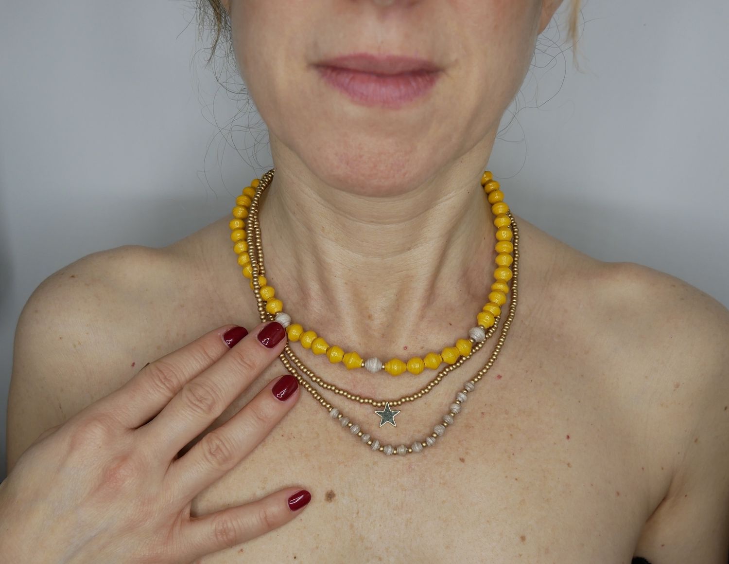 Triple Star Necklace