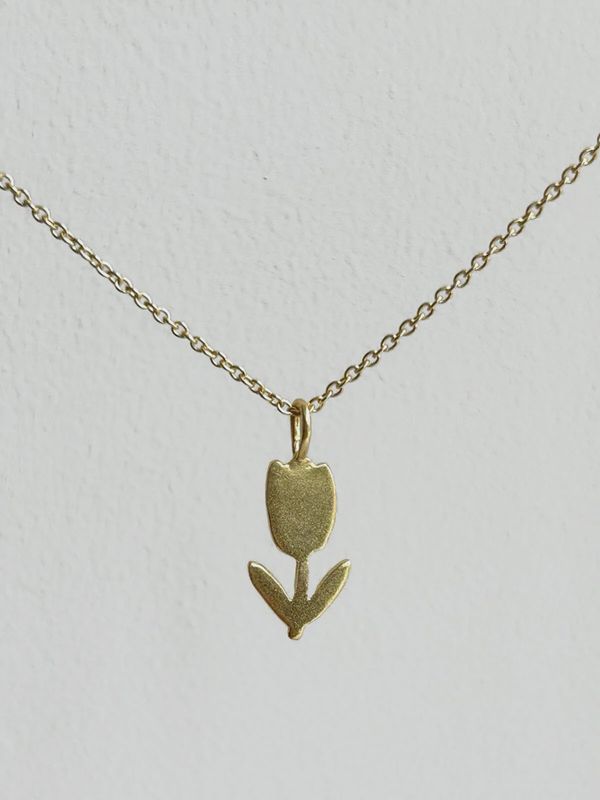 Bohemia Gold Tulip Necklace