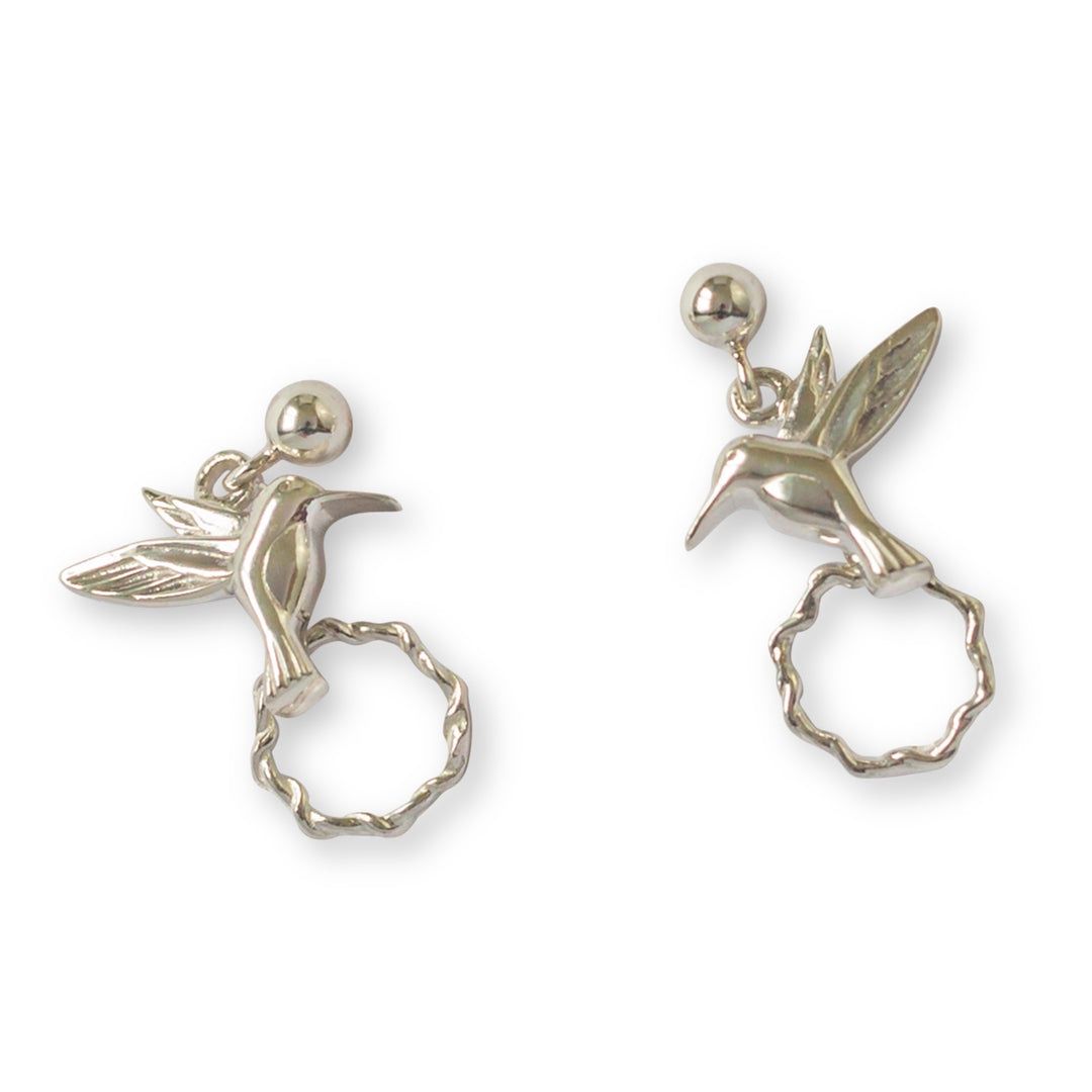 HUMMINGBIRD STERLING SILVER STUD EARRINGS
