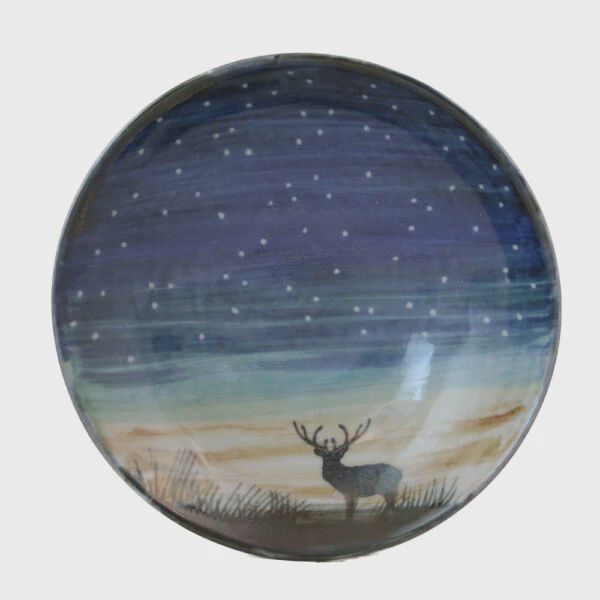 Medium Geo Dish Stag at Night