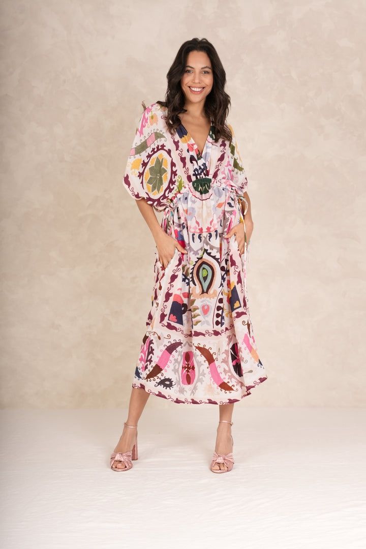 Susani Pink String Dress