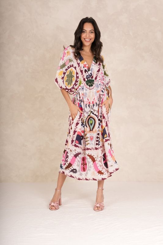 Susani Pink String Dress