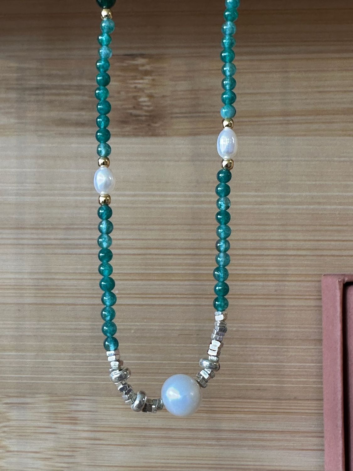 Rhea Agate Beaded necklace