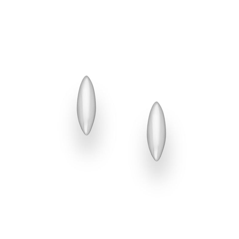Silver Rice Grain Earrings