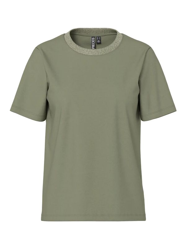 PCRIA SS LUREX NECK TEE JRS NOOS BC Green