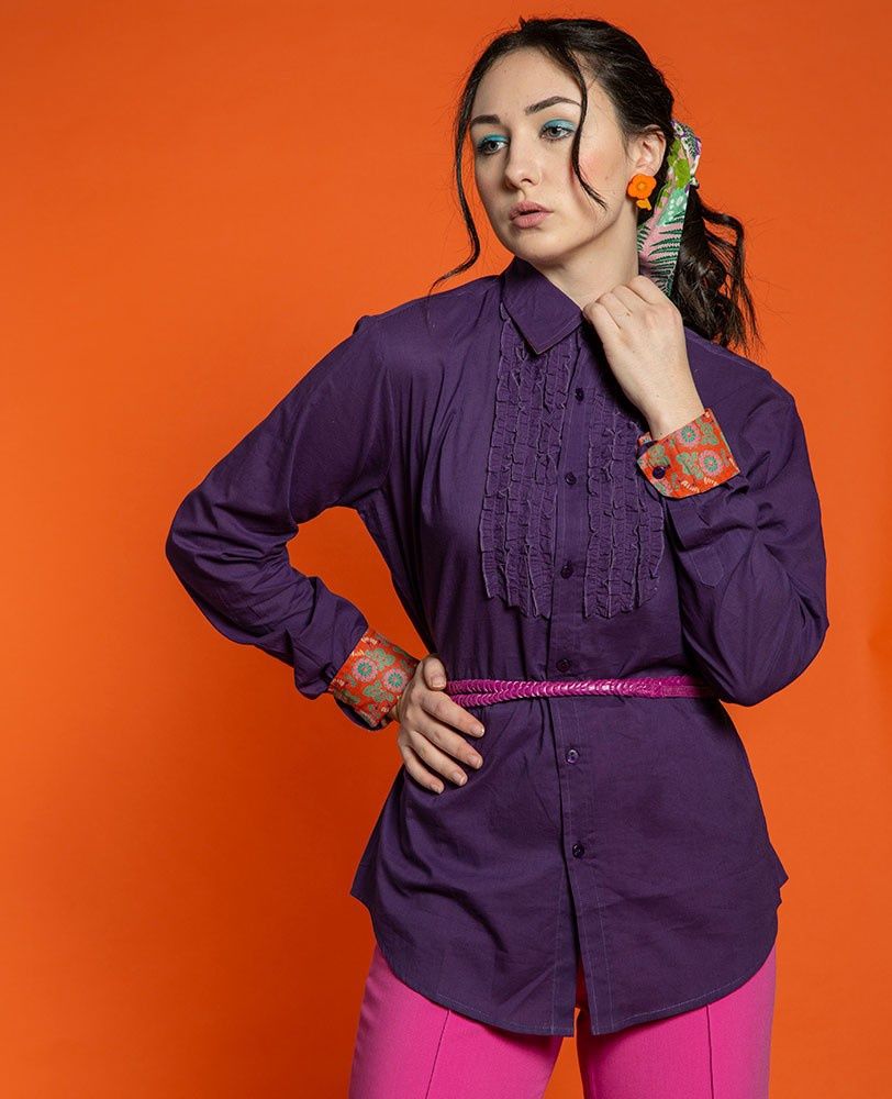 Shirt with Ruffles