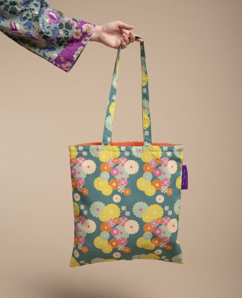 ORZO Canvas Tote Bag, Colour: Mellow Dark Green