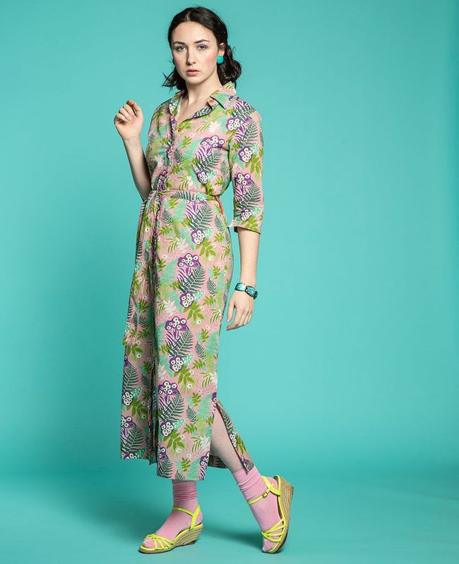 Bari Long Dress Fern Pink