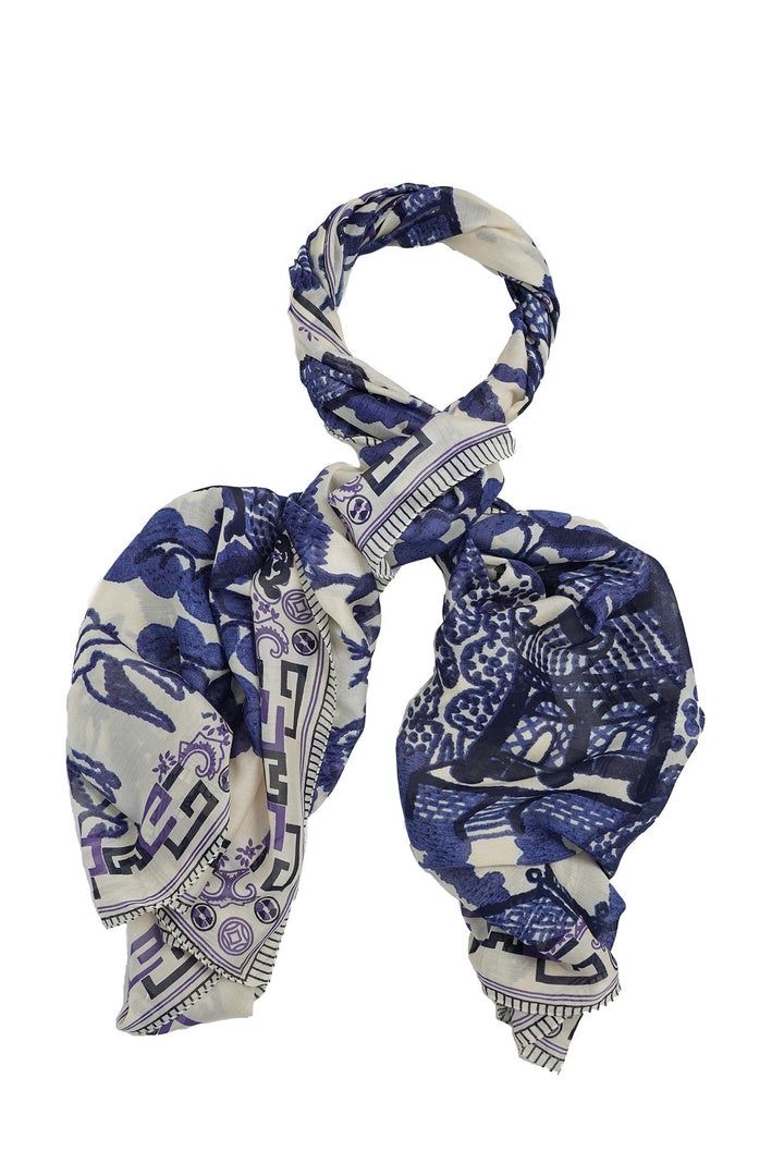 Scarf Giant Willow, Colour: Blue