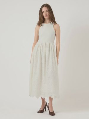 YASMIRI SL LONG EMBROIDERY DRESS S. - EX