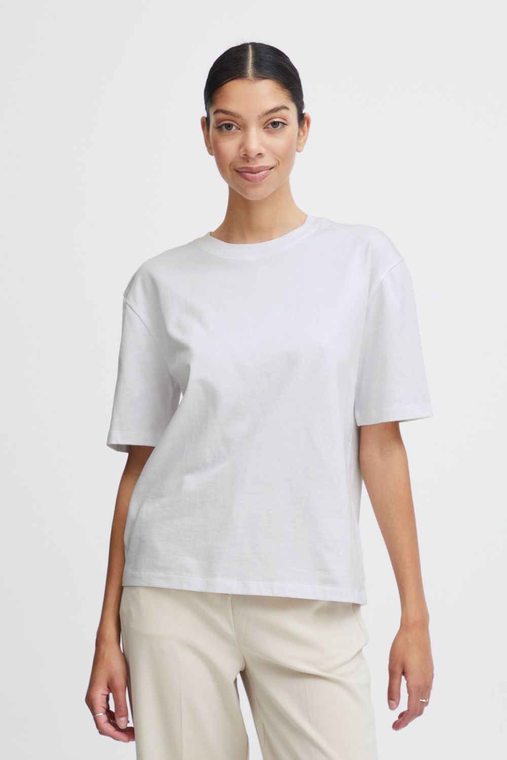 BYTROLLO Crew Neck T-shirt, Colour: Optical White, Size: XS