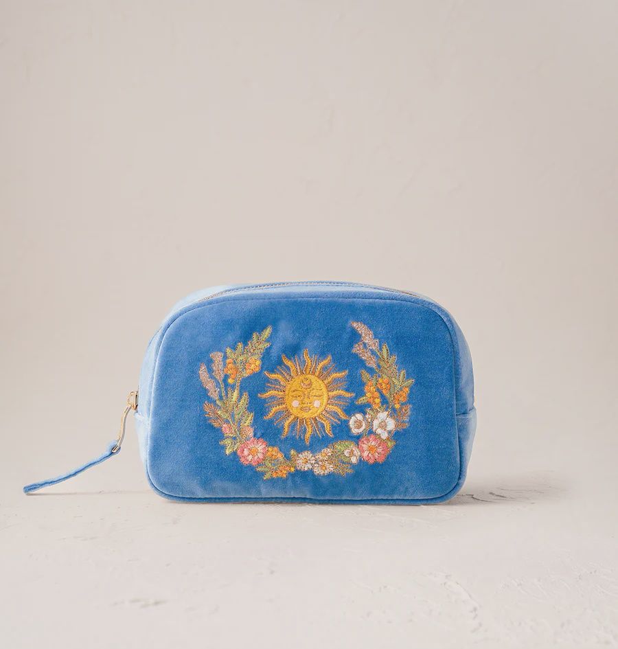 Floral Sun Goddess Makeup Bag