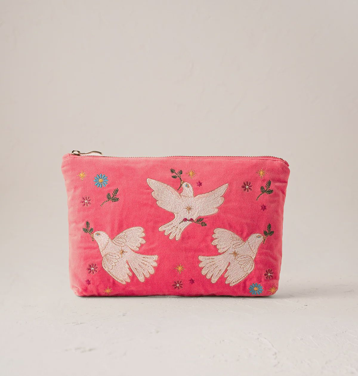 Doves of Peace Everyday Pouch Spiced Coral