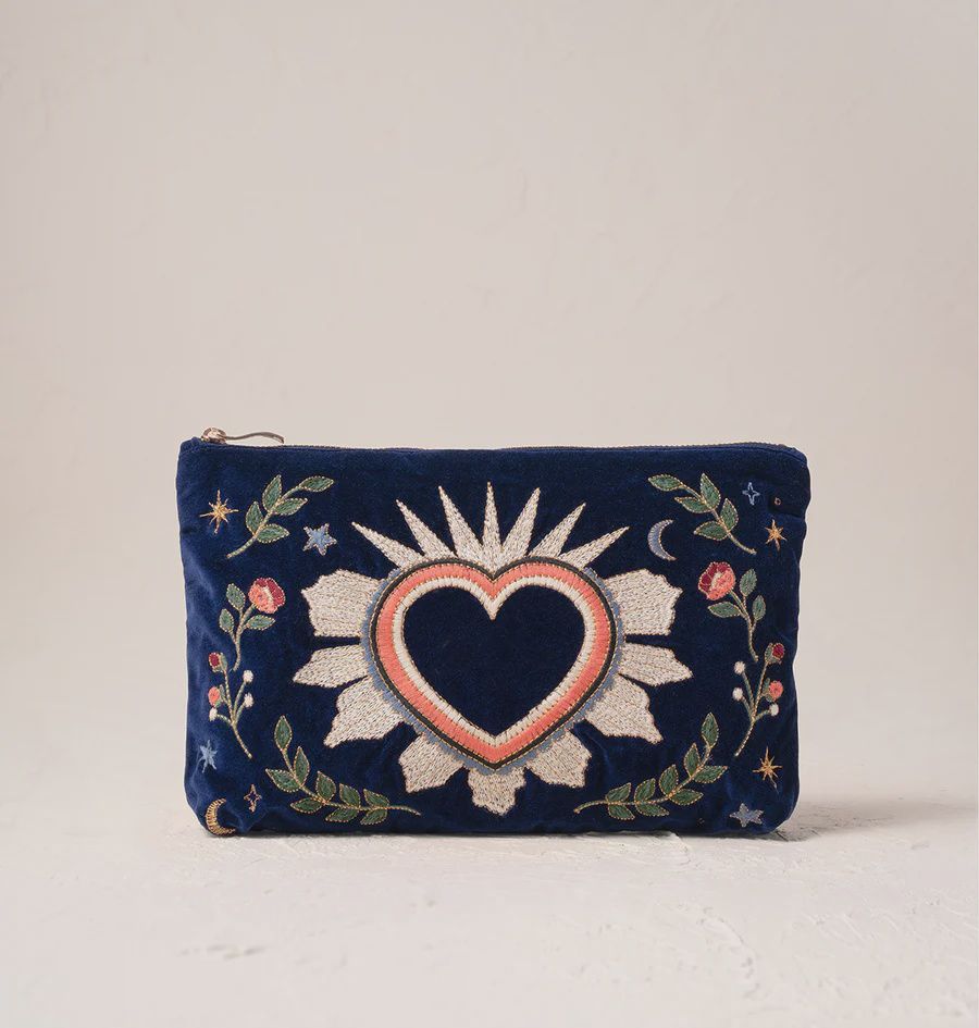 Celestial Heart Navy Everyday Pouch