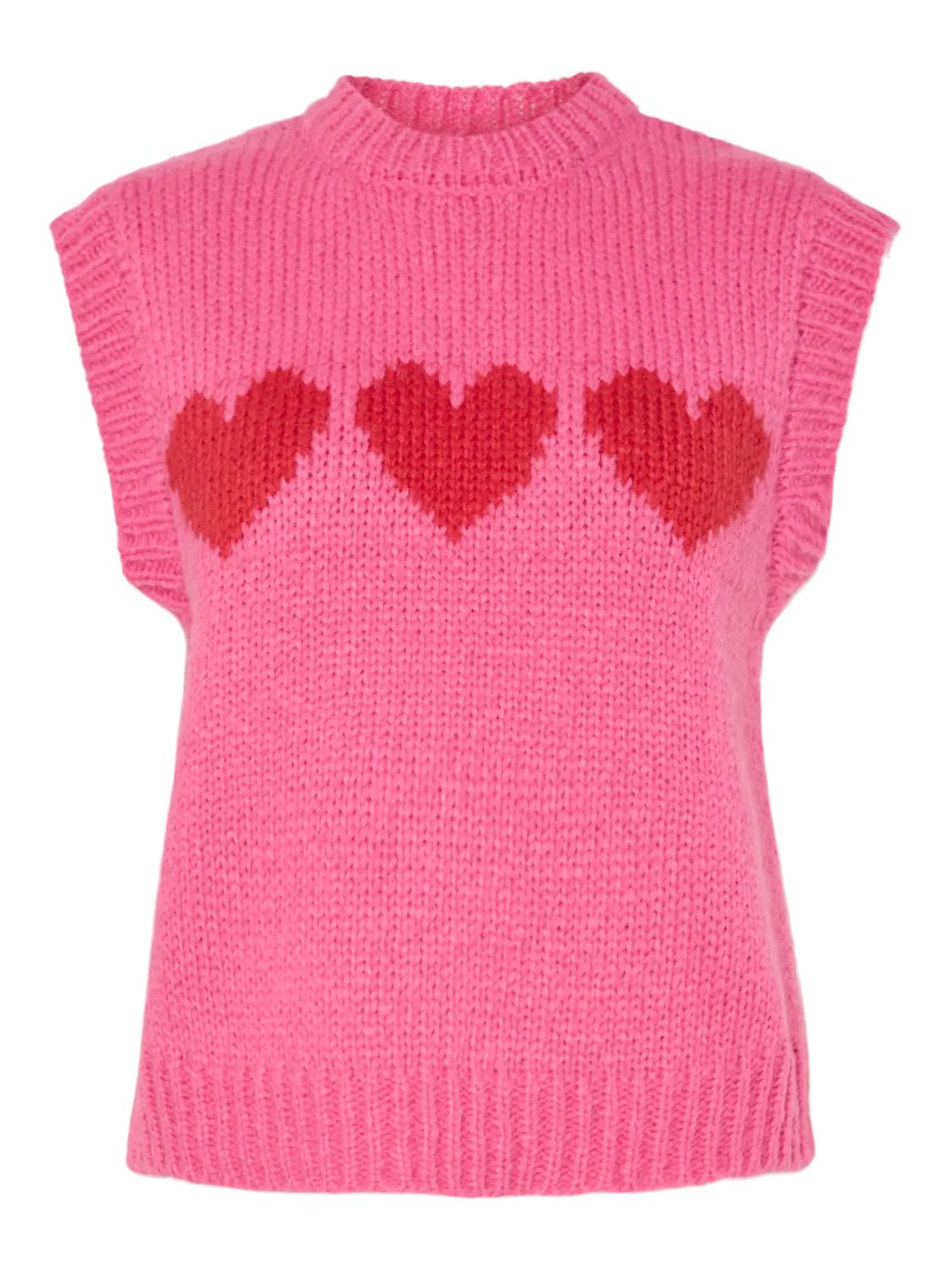 PCJOVE SL O-NECK KNIT VEST BC