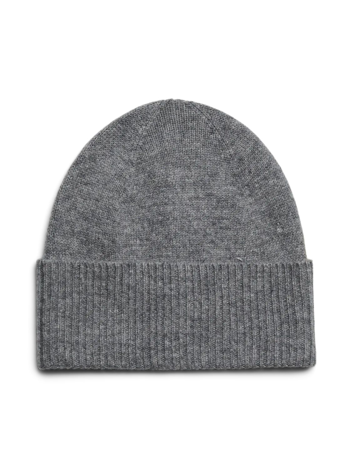 PCJANDRY WOOL HOOD FP BC, Colour: Medium Grey Melange