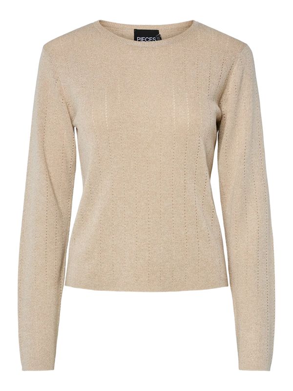 PCSALIMA LS O-NECK KNIT TOP FC