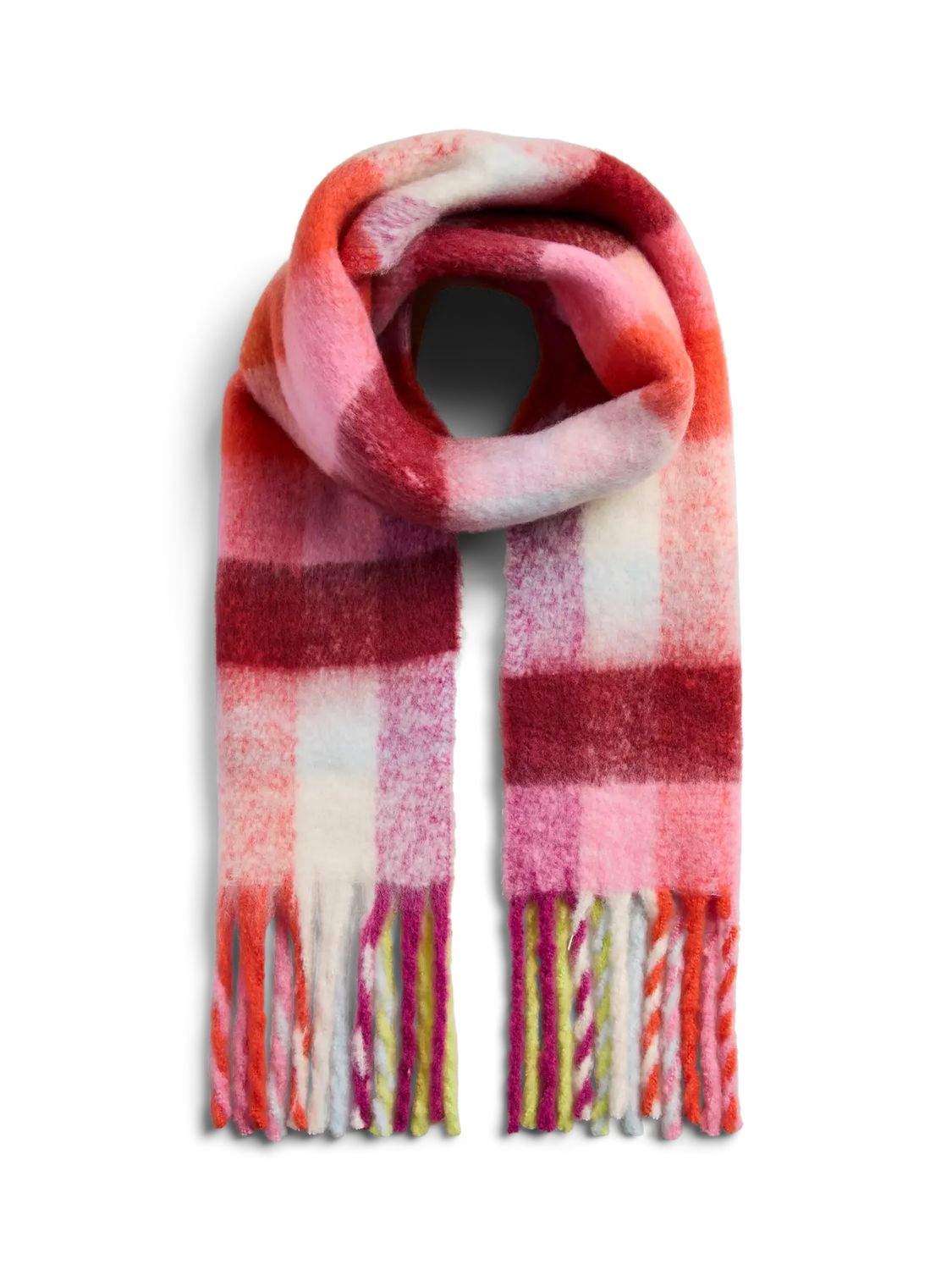 PCJIKKA LONG SCARF BC, Colour: Orange.com Check