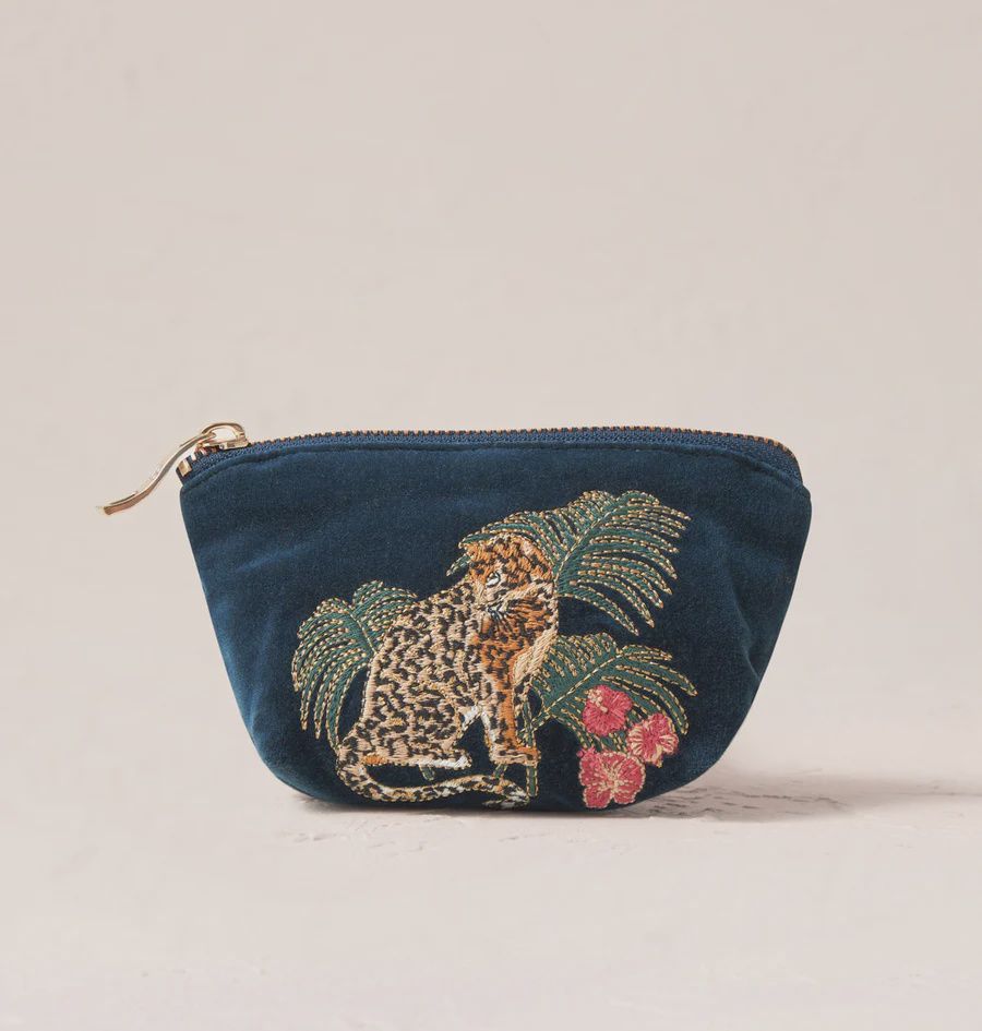 Jungle Jaguar Coin Purse Ink Blue