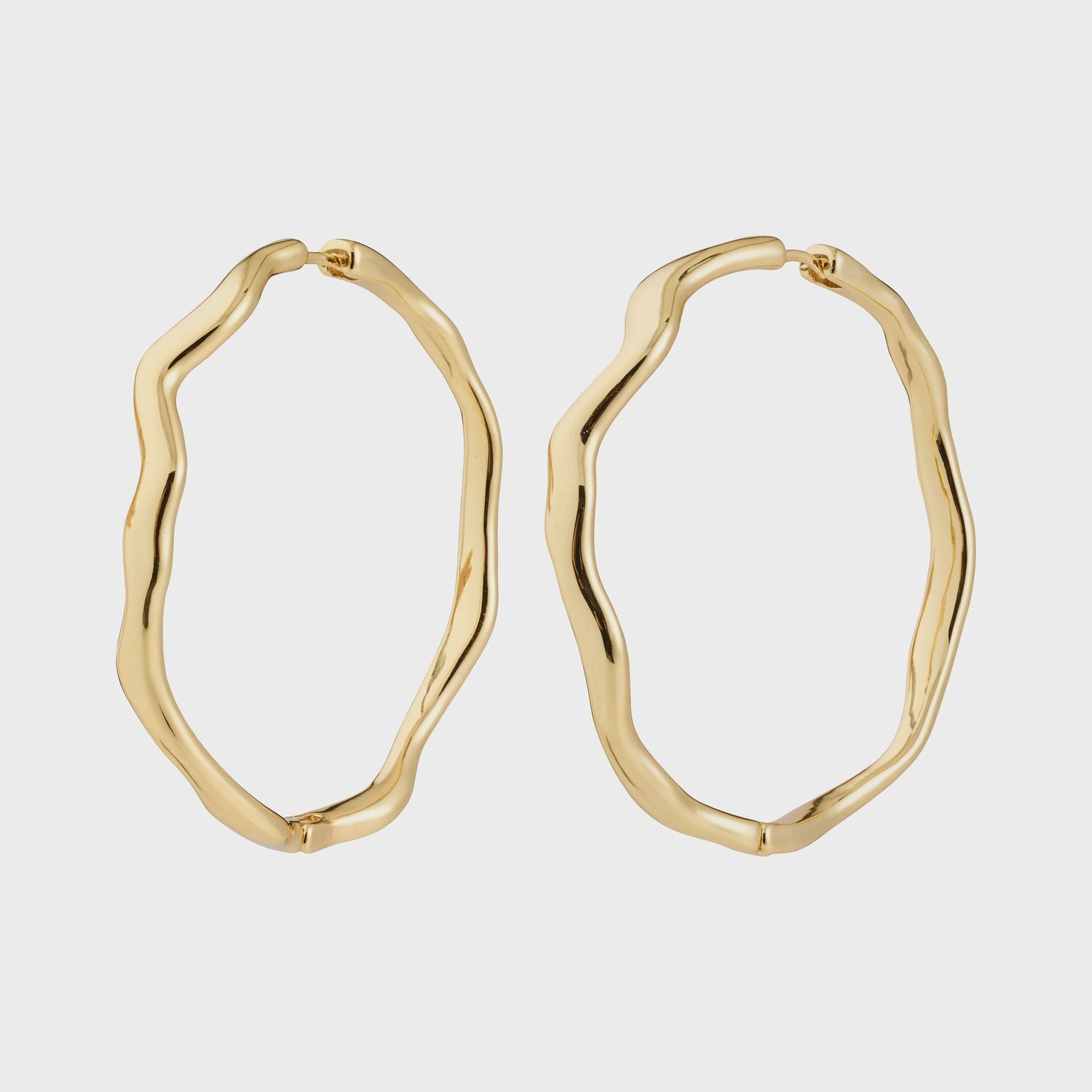 LARKIN earrings gold-plated - Large