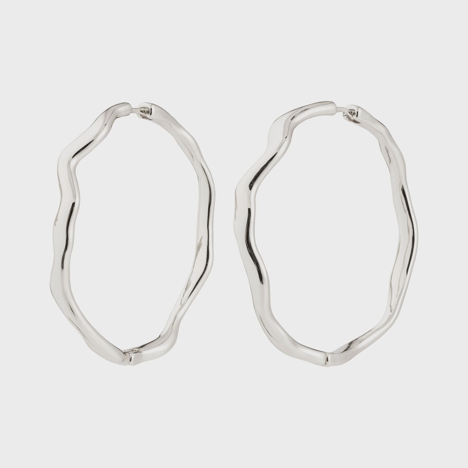 LARKIN earrings silver-plated - Large