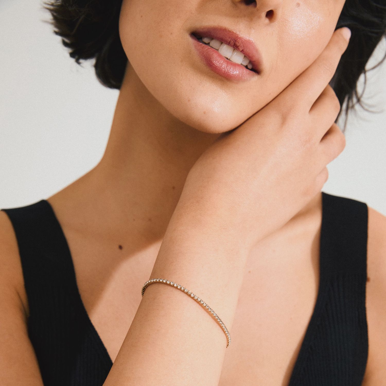 ARASH crystal bracelet gold-plated