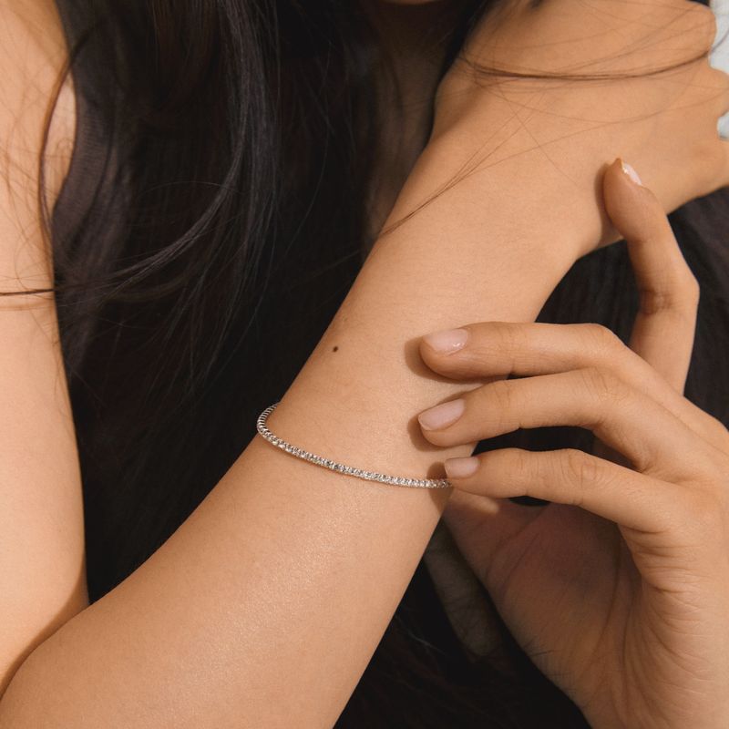 ARASH crystal bracelet silver-plated
