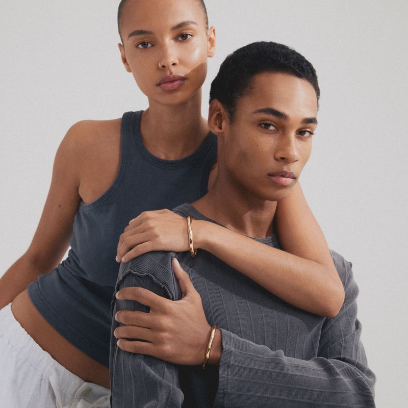 HARRISON bangle gold-plated