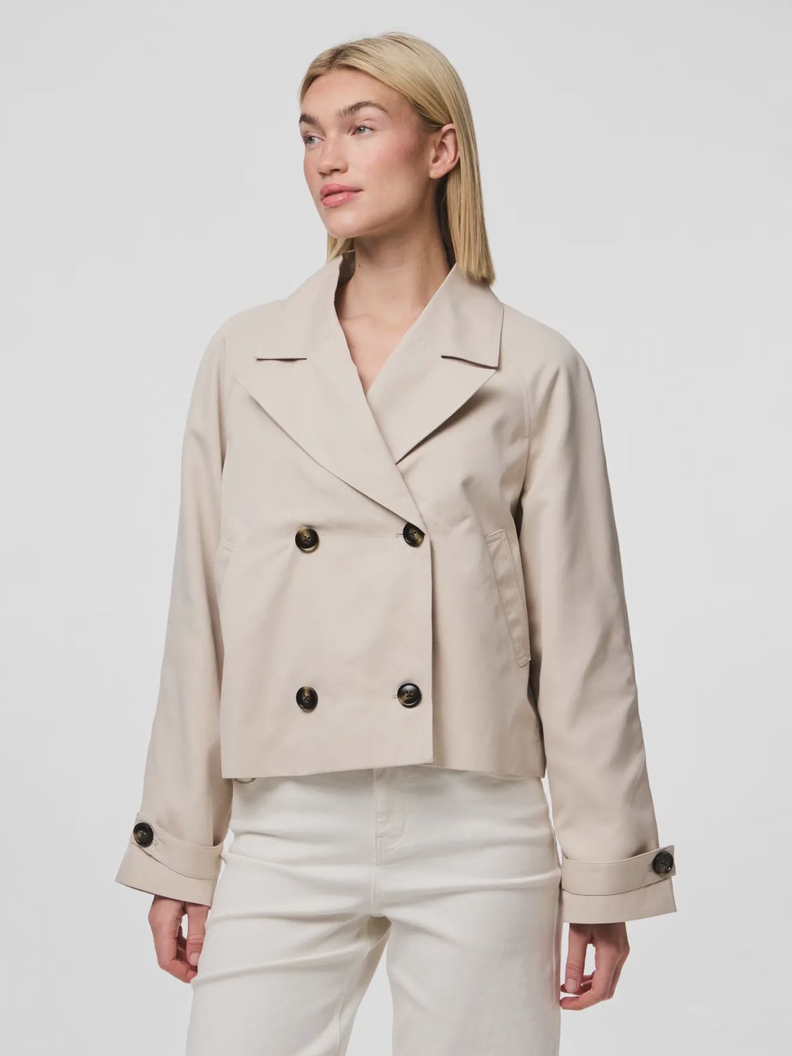 PCSCARLETT LS SHORT TRENCHCOAT NOOS BC
