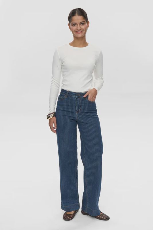 NUPARIS  GLAM LONG JEANS DARK SAPPHIRE