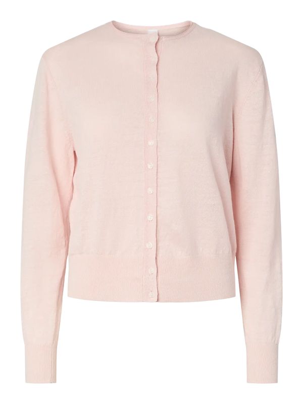 YASLINNEA LS KNIT LINEN CARDIGAN