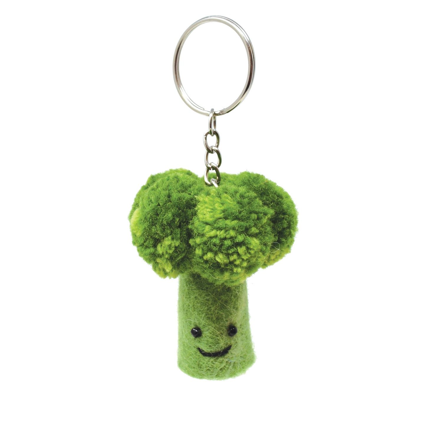 Broccoli - Wool Felt Keyring
