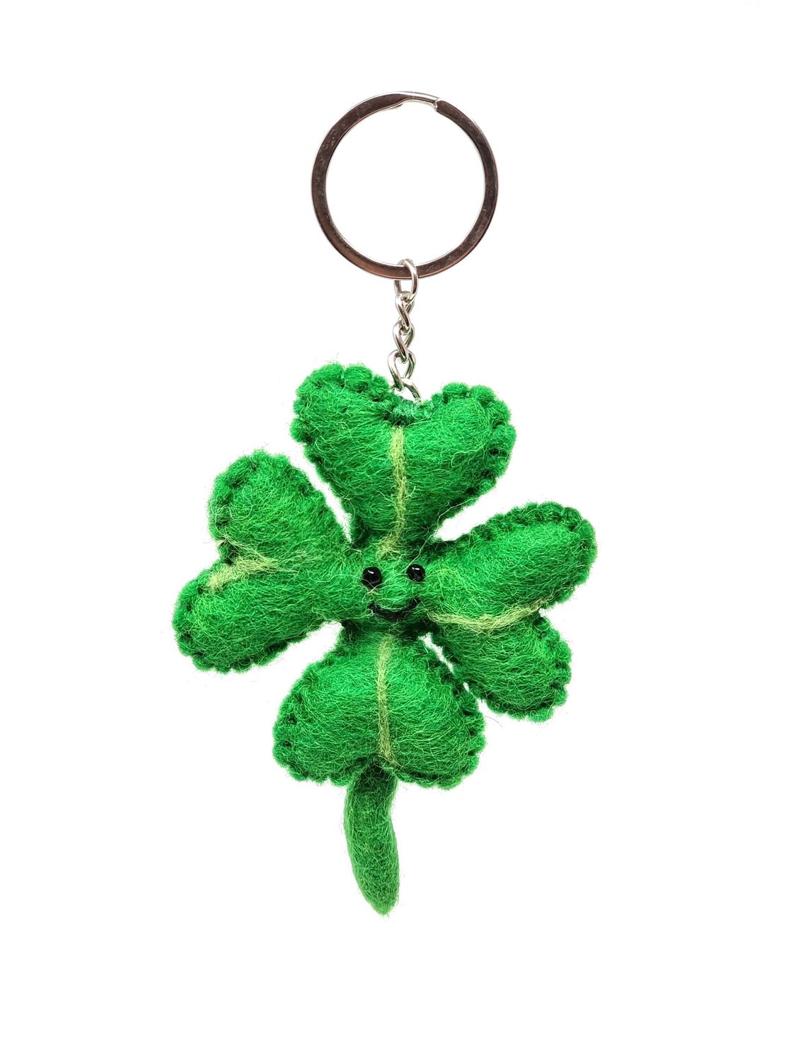 Clover - Wool Felt Keyring