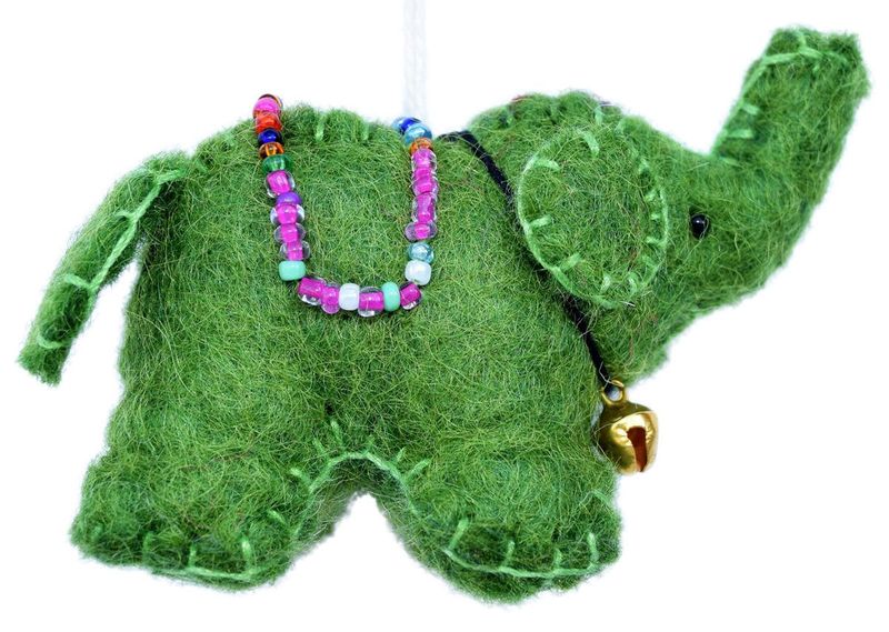 Elephant - Felt Hanging Decoration