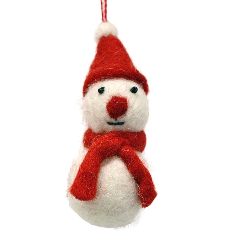 Snowman - Felt Hanging Decoration