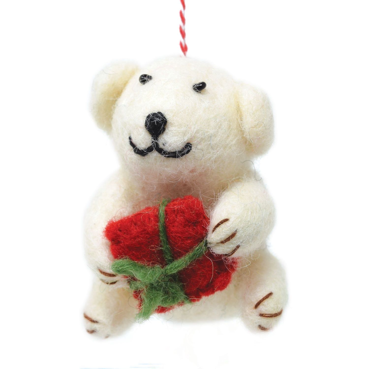 Polar Bear - Felt Hanging Decoration
