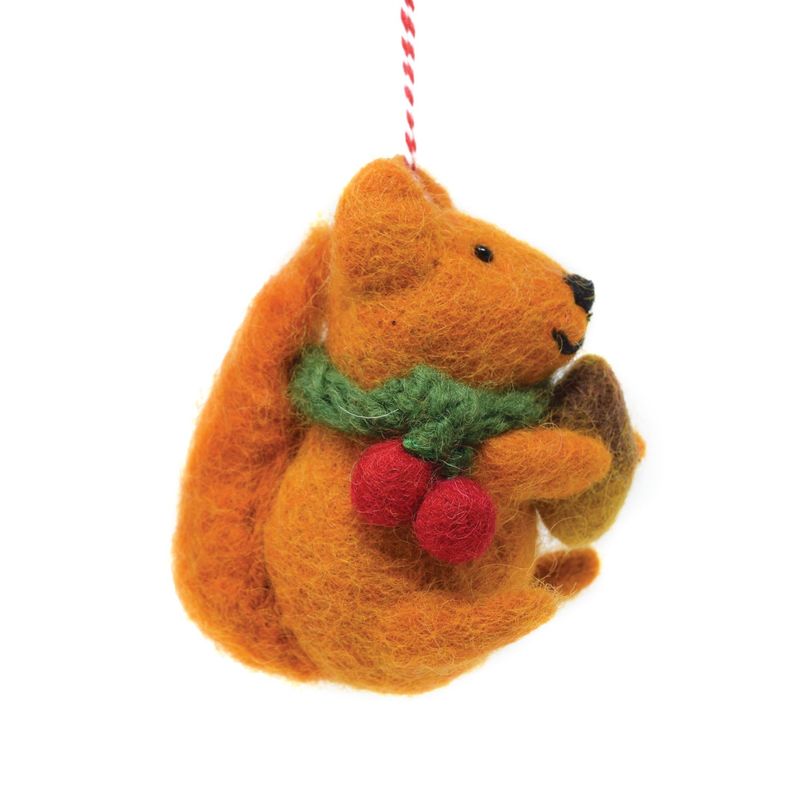 Squirrel - Felt Hanging Decoration